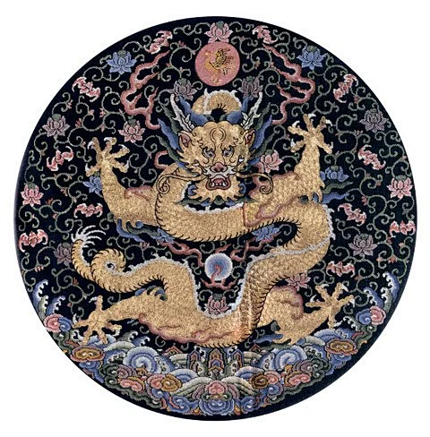中国古典服装民间刺绣古代龙纹凤纹仙鹤图案传统服饰纹样素材新款-花瓣网