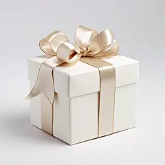 唯美3d蝴蝶结礼物盒素材图片
