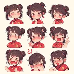 MJ表情包 ①｜十分钟教程我搞一整天没谁了 - 小红书