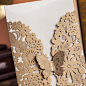 Gold Butterfly Laser Cut Wedding Invites : Butterfly Laser Cut Wedding Invites pack of 100pcs  1) Card Size: 128*185mm 2) Material: 250gsm pearlised gold paper 3) Card Formats: wrap 4)