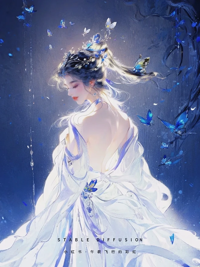 古风丨蝴蝶美人丨一点光和水 - 小红书