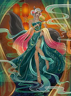 西游记之黑狐精_Alaren1110__插画师作品_涂鸦王国gracg.com