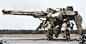 Practice, Crux Lee : Mecha design based on M1A2 Abrams.