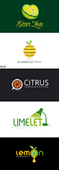 创意水果元素logo设计 - 中国设计在线