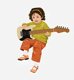 吉他高清素材 人物 动漫 卡通 吉他 唱歌 女孩 免抠png 设计图片 免费下载