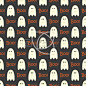 Halloween  seamless pattern background.  Vector file layered for easy manipulation and custom coloring.