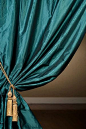 Teal Curtain: 