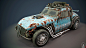Barely functional, Fady Nashaat : I was working on this vehicle for a while and i just finished it .. 
My intentions from the beginning to make it a low poly mesh ready for game engines but i took a step further by rendering it in V-Ray which i was trying