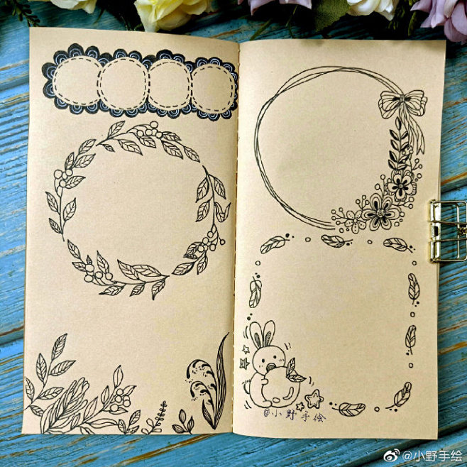 复古风手帐手抄报排版作者小野手绘67676767
