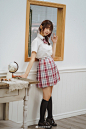 JK  小腿黑袜