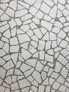 陶瓷碎片图案的房间墙壁非常适合作为背景或壁纸