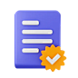 File Verify 3D Icon