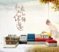 拉维斯沙发客厅整装现代简约u型可拆洗布艺沙发组合大小户型家具-tmall.com天猫