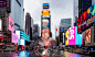 2020纽约时代广场心形装置已开放