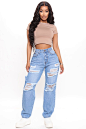Womens Robin Crop Top in Mocha Size Large by Fashion Nova