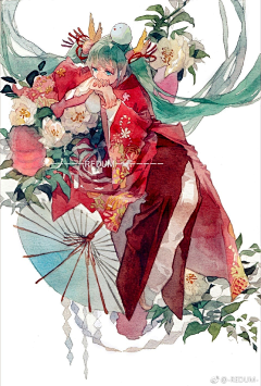 环艺小白白白白采集到是时候为『初音』开一个画板了