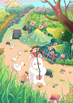 三千眼采集到插画视觉
