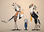 Secretary Bird, Rino Rafael Moralidad : Didn't know that there are birds called Secretarybirds and what better personification of the said birds as... you've guessed it!

The movie Zootopia didn't have much birds in it. Actually I don't think there were a