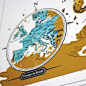 英国Scratch Map刮刮环游世界地图海报Luckies Travel Map旅行版