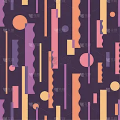 几何形状,华丽的,绘画插图,矢量,抽象,太空,行星,装饰品,四方连续纹样,复古