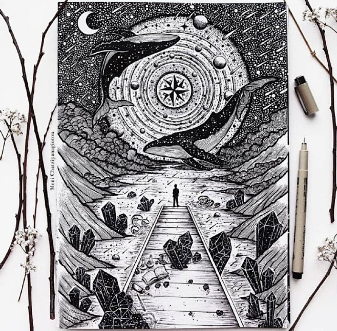 针管笔插画~ ​
by/ menis_a...