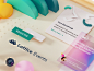  Lattice Events Hub gradient 3d landing page illustration