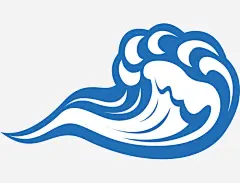 大海水浪花祥云中国元素免抠素材_元小素 https://iipng.com 传统水波纹样式 古典海浪花纹 蓝色水波纹