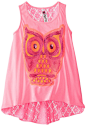 Amazon.com: Beautees Girls 7-16 Neon Owl Tank Top: Clothing