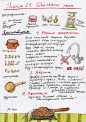 recipes by Evgeniy Rodionov, via Behance