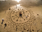 艺术家创作的壮观巨幅沙画_文化_腾讯网