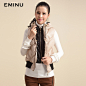 EMINU依米奴 2013秋季新品 女装连帽假两件羽绒背心 #秋季# #新品# #女装#