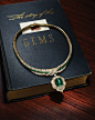 Van Cleef & Arpels Emerald Diamond Pendant Necklace | Betteridge