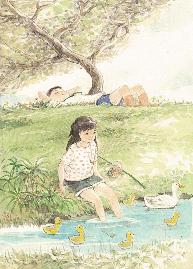 -插画家园-插画家园-插画家园我的夏天还...