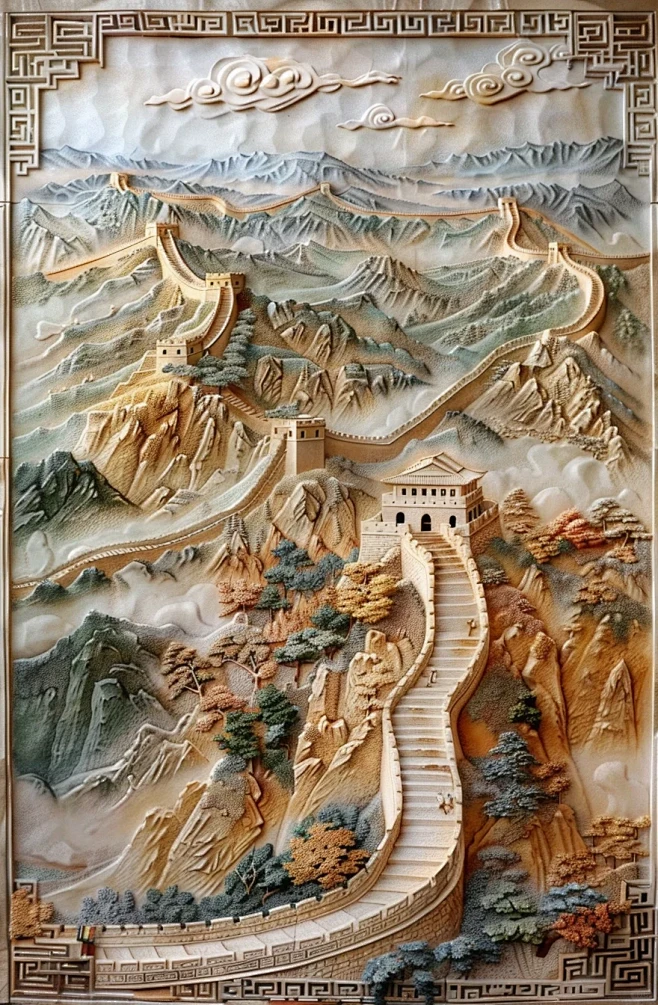 浮雕壁画长城浮雕壁画 - 小红书-花瓣网