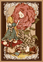 (pid-8211217)wildr[Alice in Wonderland]/[插画]/[迪士尼]/[Dinsey]/[Pixiv]/[爱丽丝梦游仙境]/[同人]/[Alice]/[注：图未向画师授权图侵删]