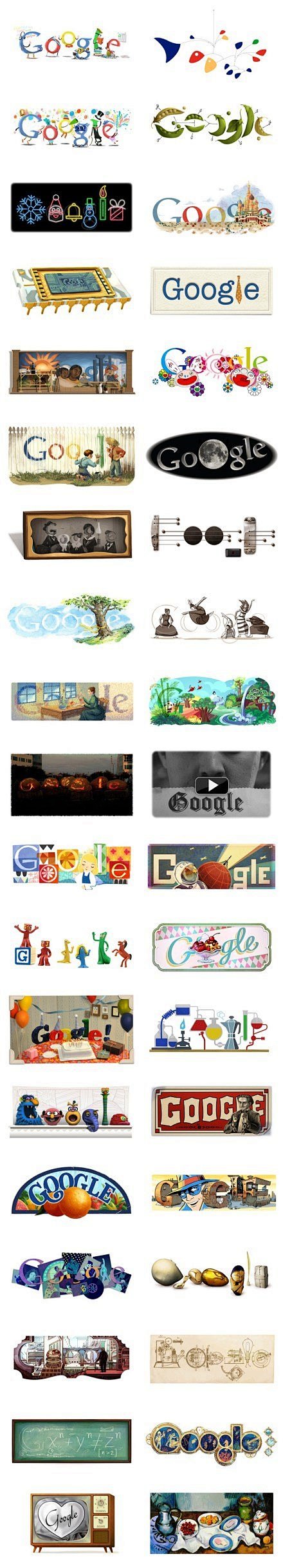 2011年Google的Doodles ...
