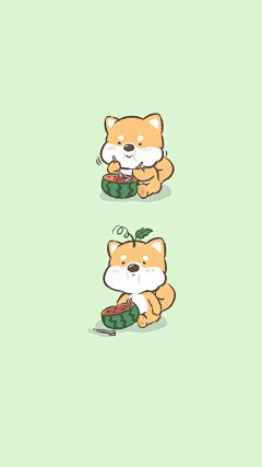 可爱的单身狗卡通壁纸图片