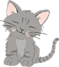 手绘卡通可爱猫猫狗狗水彩包装海报插画装饰元素 免扣PNG图案素材 (46)