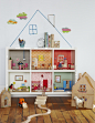 turn any bookcase into a dollhouse