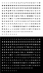 两种网页常用的黑色和白色点像素图标下载 #界面# #平面#