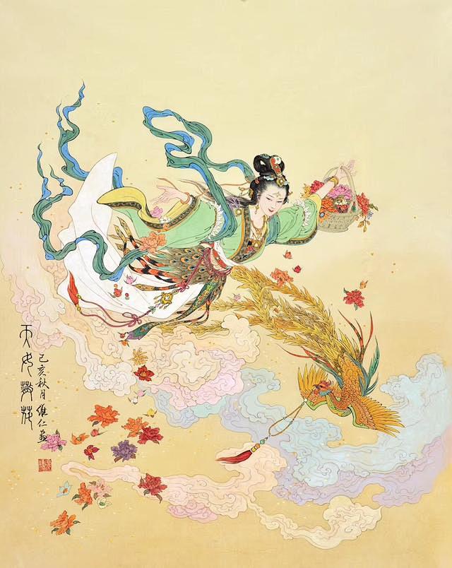 项维仁：工笔画里彰显中国传统文化的绝美意...