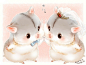 画师仮名ゆたか 的萌萌小仓鼠系列！！！萌炸！！！