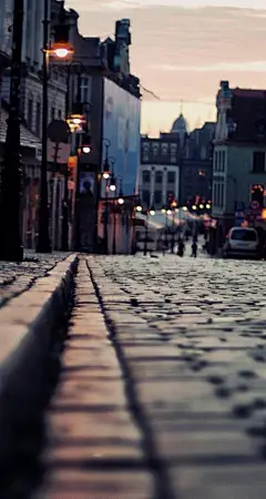 欧洲小镇街道的小清新壁纸美图图片