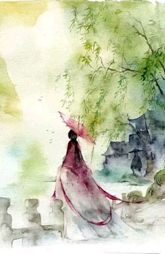 花采采采集到有人背景图