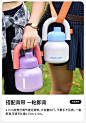 chakolab大容量保温杯吸管水壶不锈钢大肚杯女保冷水杯子拎拎壶-tmall.com天猫