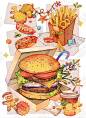 香迷糊了～水彩风食物插画作品集