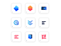 E - Marks e mark e logo gradient colour mark logo typography design flow branding brand e
