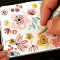 Bildergebnis für tropical flower painting