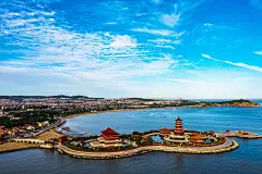 航拍蓬莱八仙过海景区图片下载