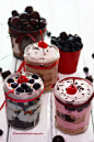 No Bake Fruit Cheesecakes In Jars (3 fruits) by theresahelmer